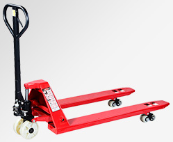 手動(dòng)液壓搬運(yùn)車貨叉平穩(wěn)升降操作